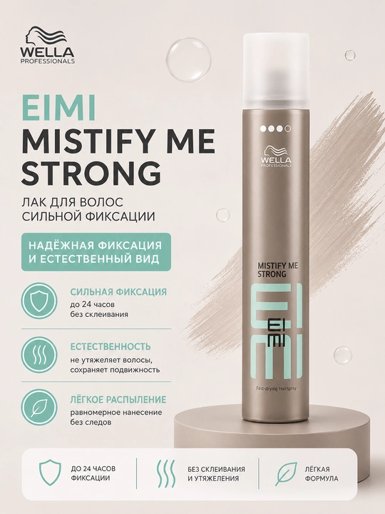 EIMI MISTIFY LIGHT Лак для волос лёгкой фиксации - 