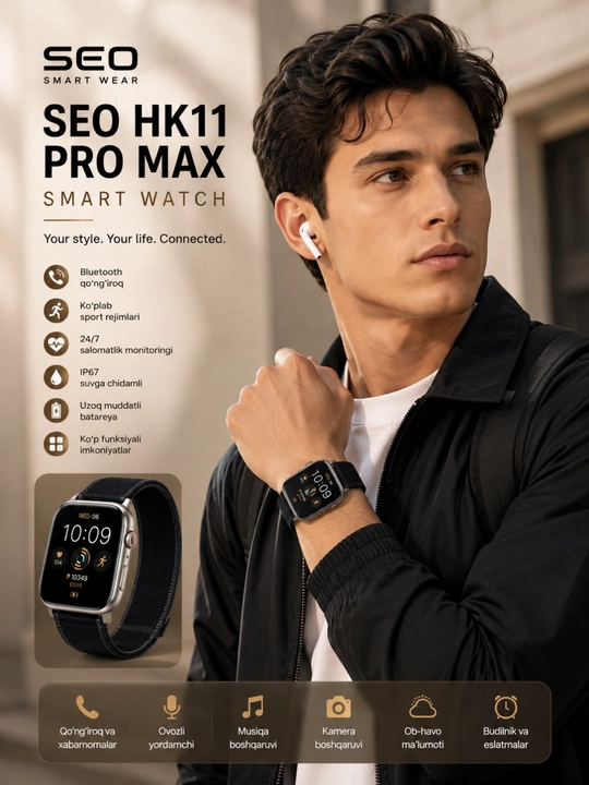 Умные часы HK11 Pro Max 1GB