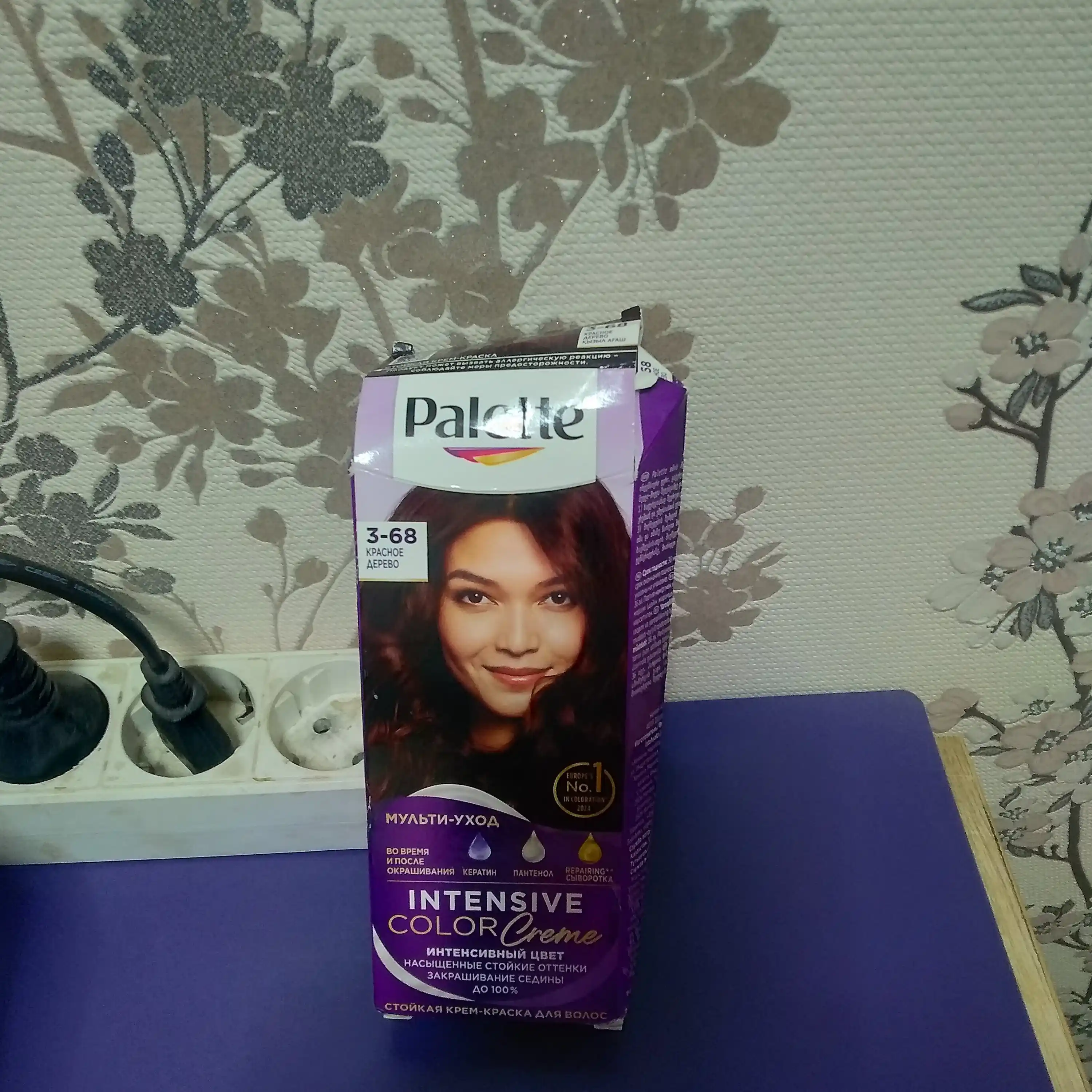 Крем краска Palette Intensive Color Creme R2, 3-68, краcное дерево