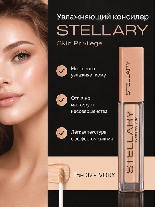 STELLARY Skin Privilege namlantiruvchi konsileri, ton 02 - 