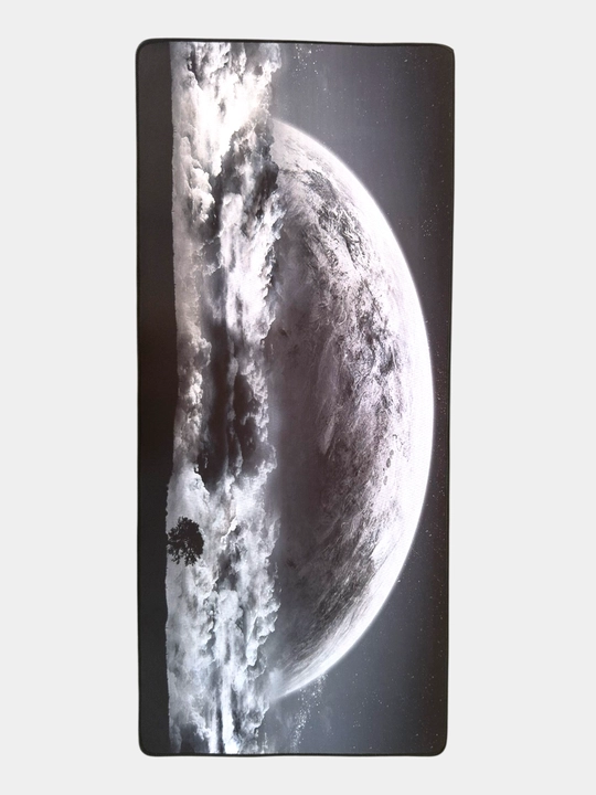 Kompyuter stoli uchun katta sichqoncha va klaviatura gilamchasi 90x40, Oy va Tabiat uslubida