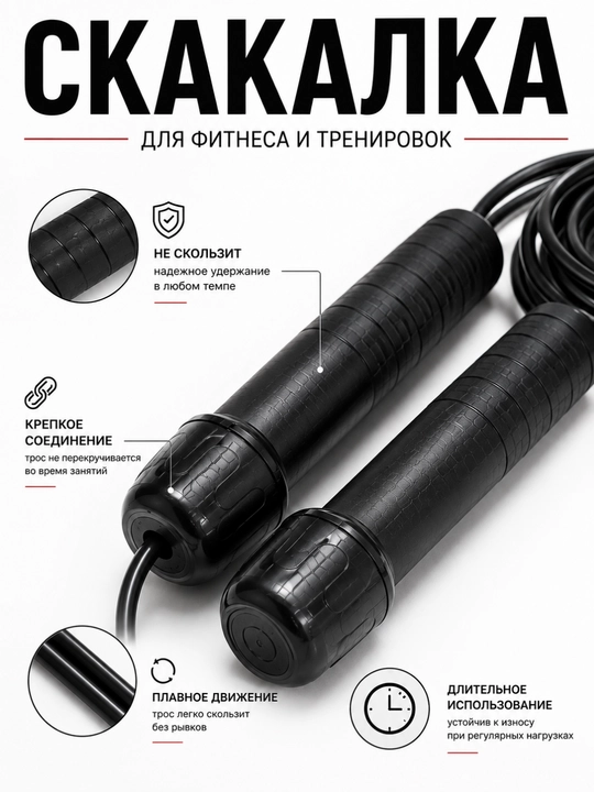 Скакалка  для спорта, спортивная скакалка, скакалка для фитнеса, скакалка для тренировок