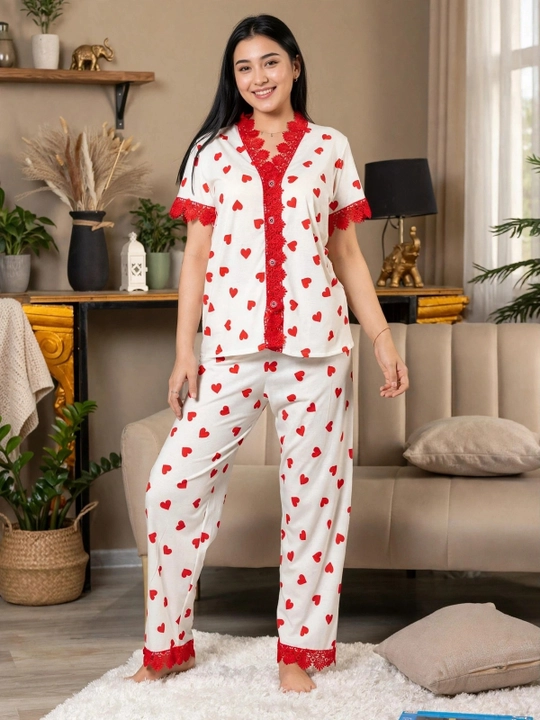 Ayollar uchun pijama 100% paxta / SAMY STORE krujevali pijama