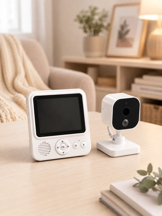 Monitorli simsiz video enaga, chaqaloqlar uchun raqamli video enaga