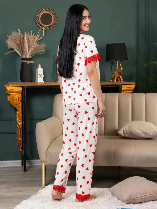 Ayollar uchun pijama 100% paxta / SAMY STORE krujevali pijama