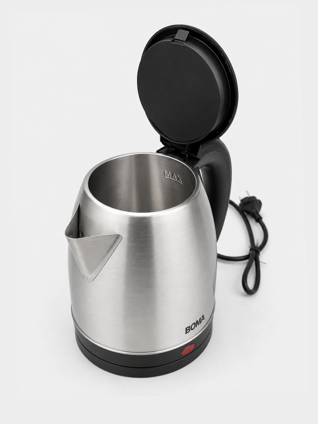 Elektr choynaglar BOMA 1500Vt, shisha, po'lat va sensorli displey 2-2,5 litr, LED va 360°