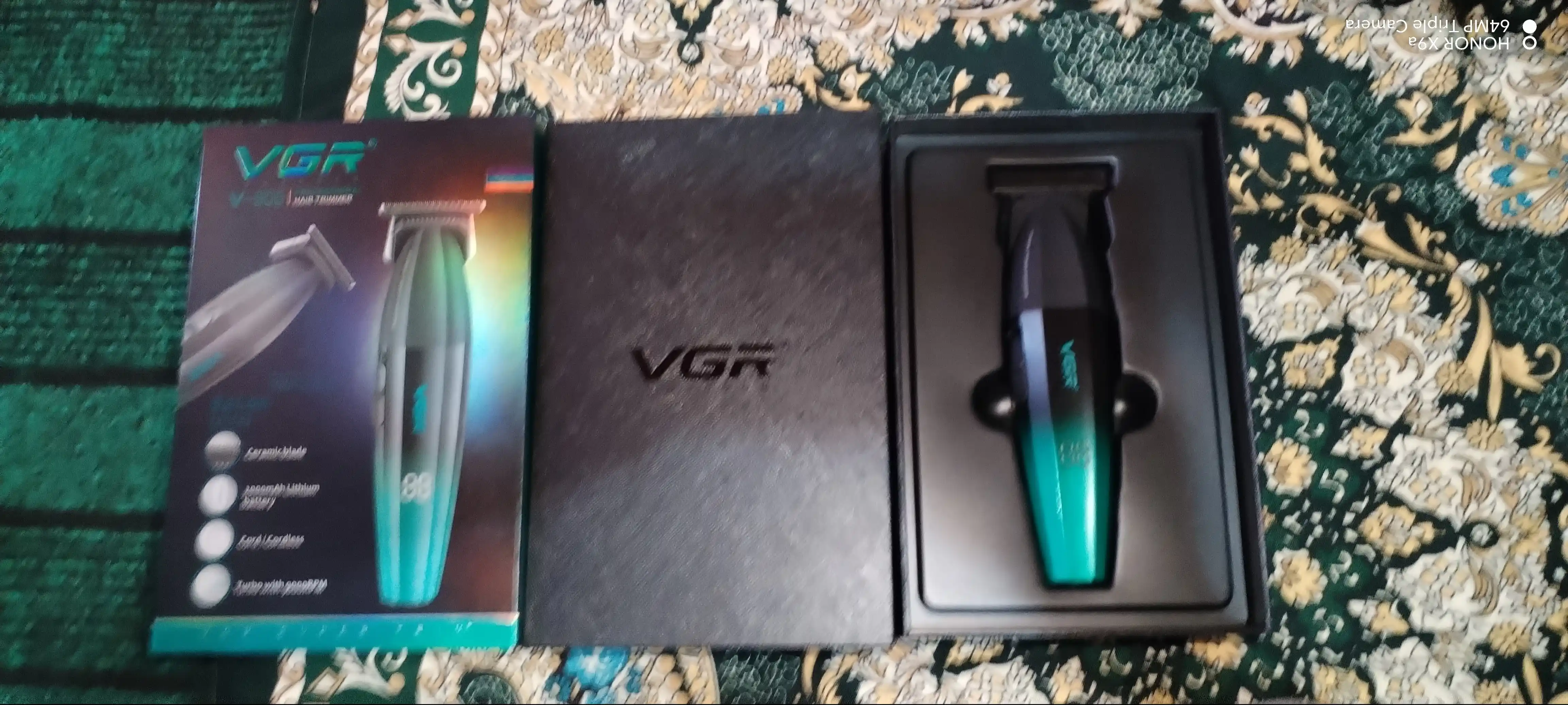 Триммер VGR V-906 профессиональный, LED, 2000mAh, turbo, для волос и бороды