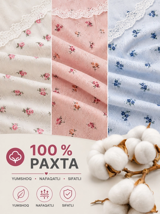Женская пижама из 100% хлопка с цветочным принтом, длинный рукав, мягкий домашний комплект