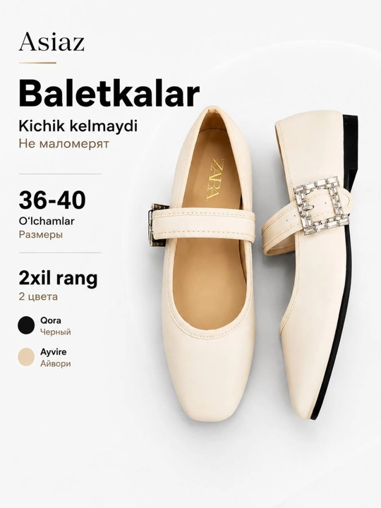 ZARA baletkasi,ayollar poyabzali, ayol va qizlar baletkasi - 