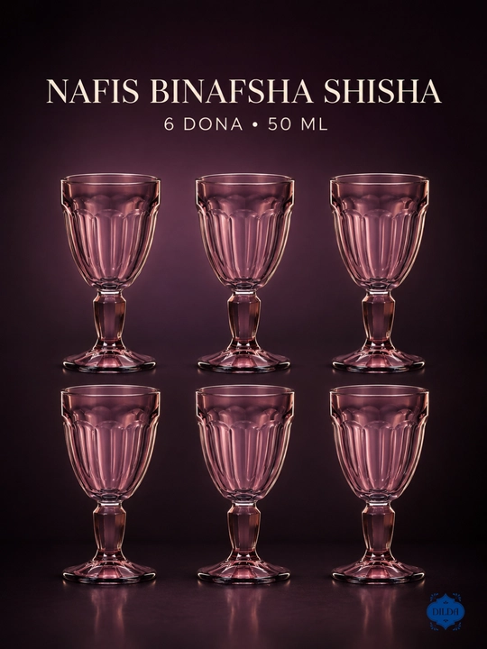 Rangli shisha fujer va stopkalar, ichimliklar uchun sovg‘a to‘plami, 6 dona, uy uchun set