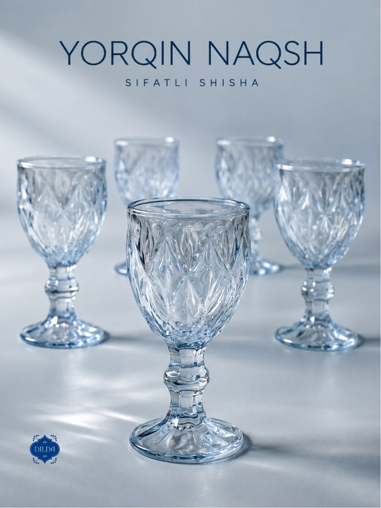 Rangli shisha fujer va stopkalar, ichimliklar uchun sovg‘a to‘plami, 6 dona, uy uchun set