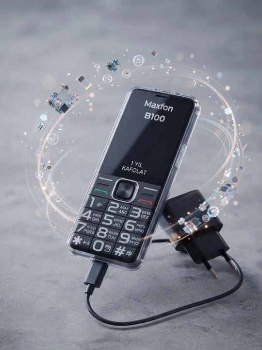 Maxfon B100 tugmali mobil telefon - 