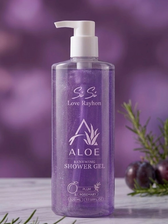 Si Si Love Rayhon Aloe hushbo'y dush geli (Watermelon & Mint / Plum & Rosemary), 520 ml - 
