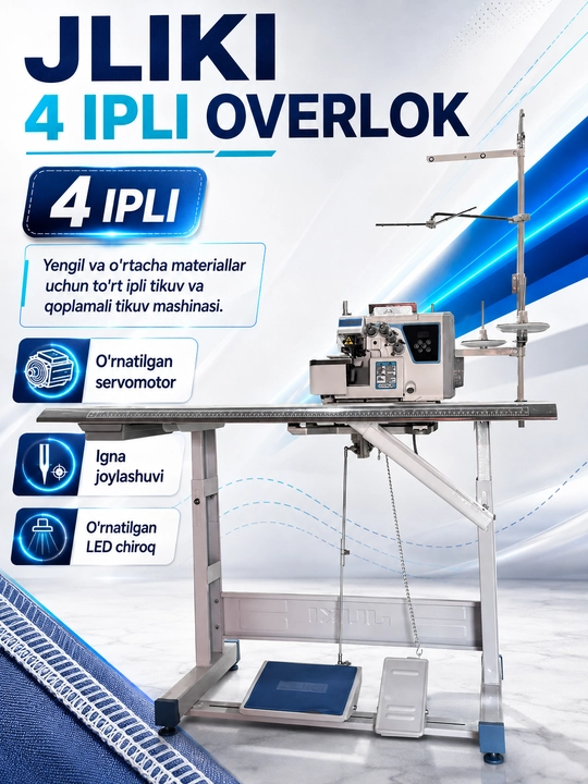 Overlok tikuv mashinasi JLIKI - 