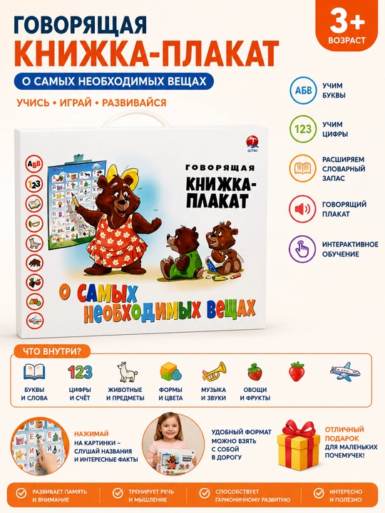 Eng zarur narsalar haqida gapiruvchi kitob-plakat - 
