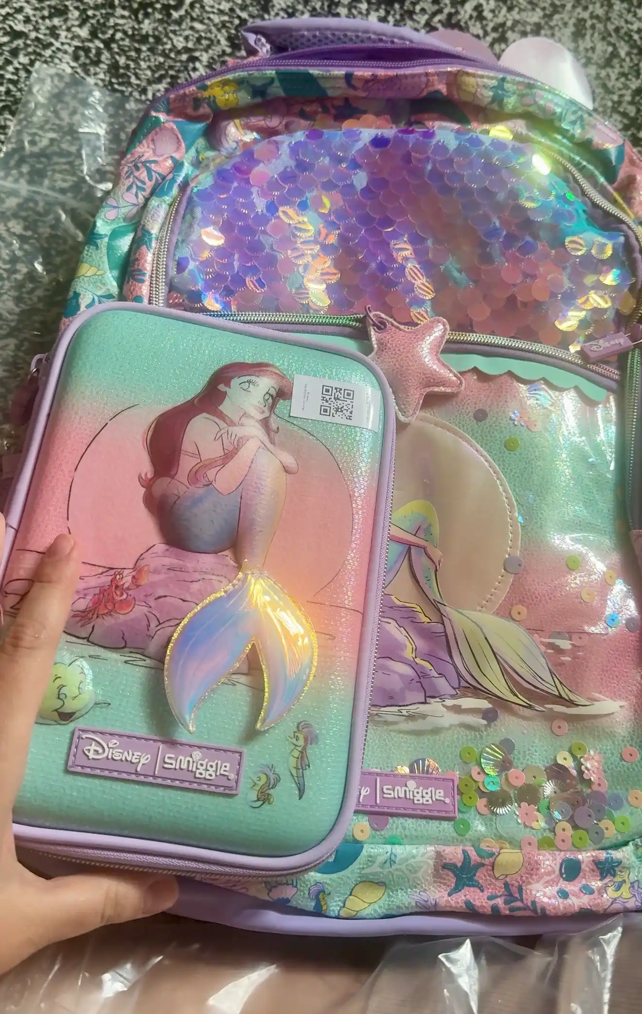 Smiggle maktab va bog'cha ryukzagi, sayr va sayohatlar uchun, 7-14 yoshgacha