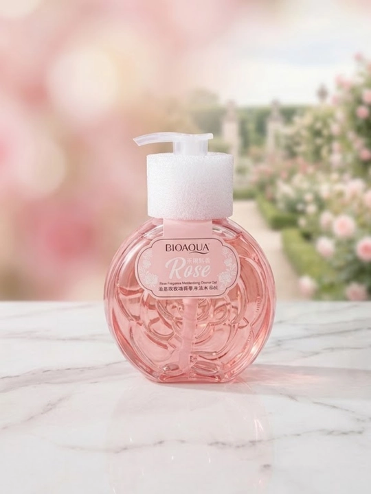 Bioaqua Rose atirgul iforli parfumeriyalangan dush geli, tana uchun namlantiruvchi, 350 ml - 