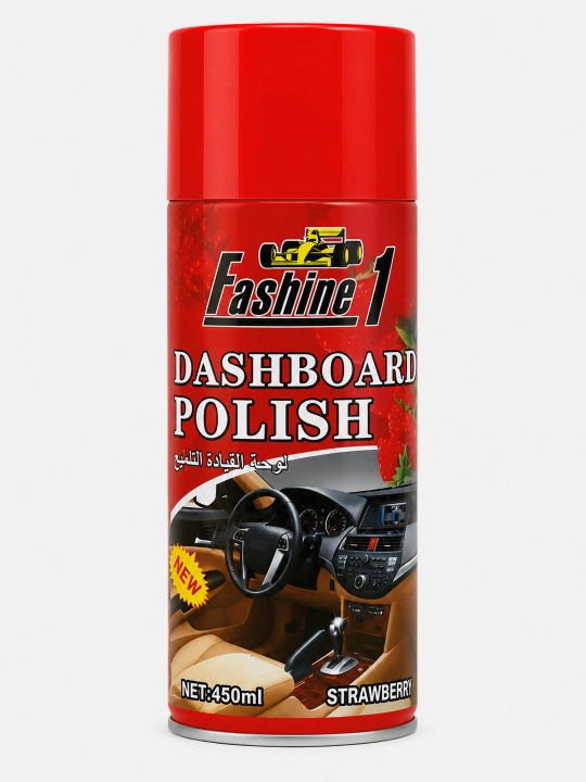 Fashine 1 panel polirol spreyi, avtomobil saloni uchun, olma hidli, 450 ml