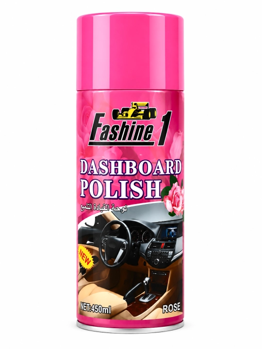 Fashine 1 panel polirol spreyi, avtomobil saloni uchun, olma hidli, 450 ml