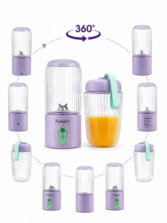 Mini-blender, portativ USB-blender UAKEEN ZL-2230, 500 ml, 60 Vt