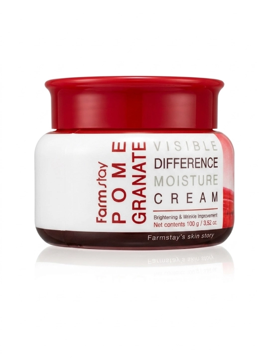 Farmstay Visible Difference Moisture Cream Pomegranate (100 g) anor ekstraktli yuz kremi