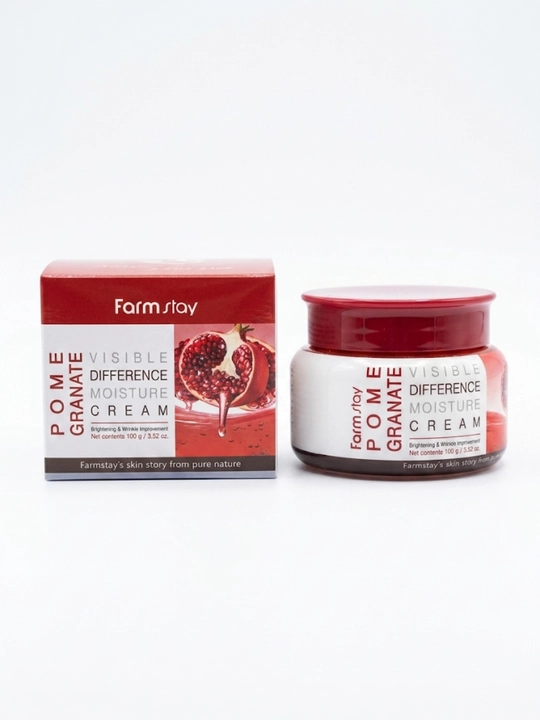 Farmstay Visible Difference Moisture Cream Pomegranate (100 g) anor ekstraktli yuz kremi