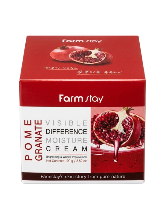 Farmstay Visible Difference Moisture Cream Pomegranate (100 g) anor ekstraktli yuz kremi