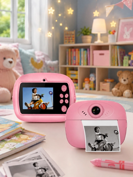 Bolalar pushti raqamli fotoapparat mini kamera