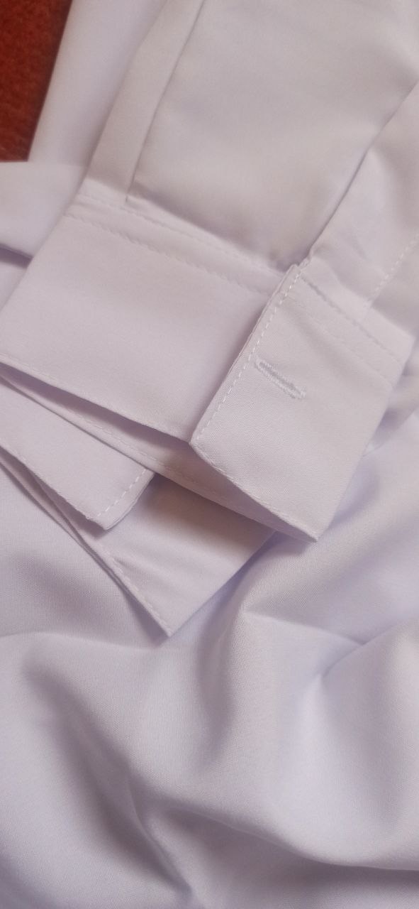 Erkaklar ko‘ylagi, klassik, belga yopishgan, yo‘l-yo‘l, bir xil rangli Slim Fit