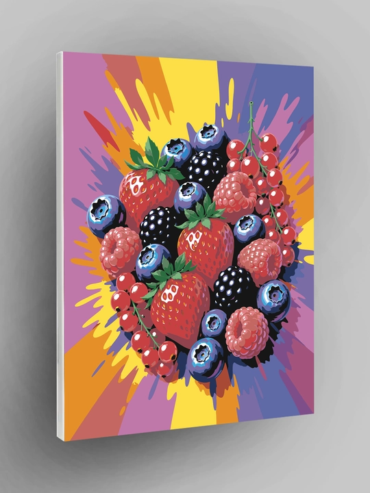 Raqamlar bo‘yicha rasm ARTERY 40x50 sm, tabiat, mevalar va natyurmort