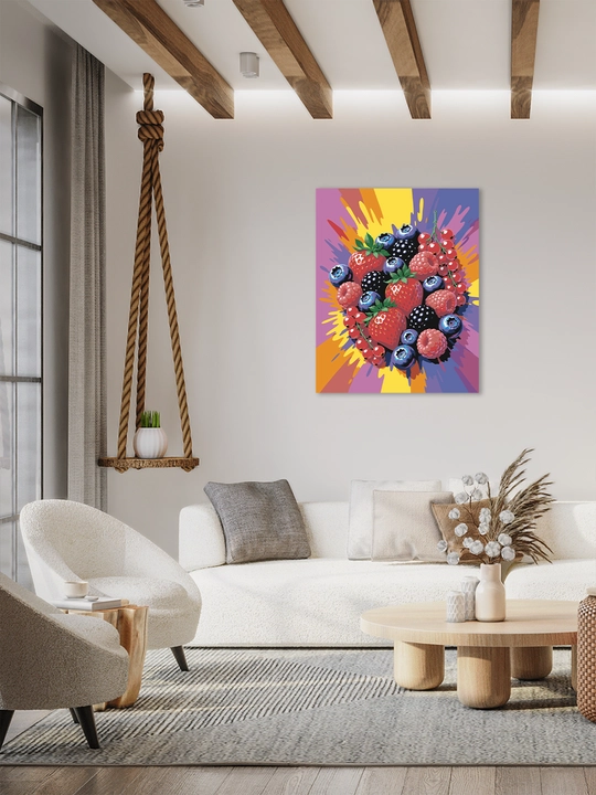 Raqamlar bo‘yicha rasm ARTERY 40x50 sm, tabiat, mevalar va natyurmort