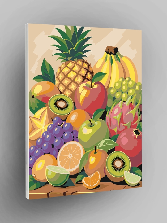 Raqamlar bo‘yicha rasm ARTERY 40x50 sm, tabiat, mevalar va natyurmort