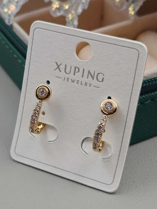 Золотого цвета серьги для женщин, бижутерия, Xuping