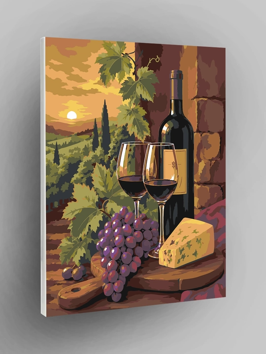 Raqamlar bo‘yicha rasm ARTERY 40x50 sm, tabiat, mevalar va natyurmort