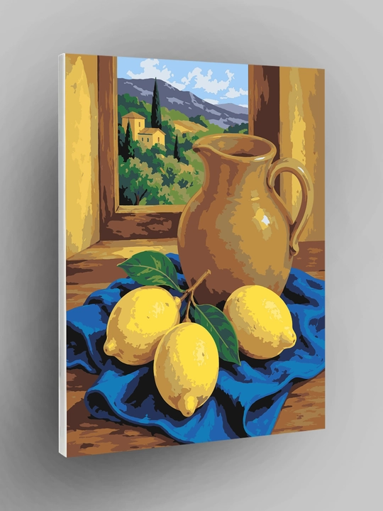 Raqamlar bo‘yicha rasm ARTERY 40x50 sm, tabiat, mevalar va natyurmort