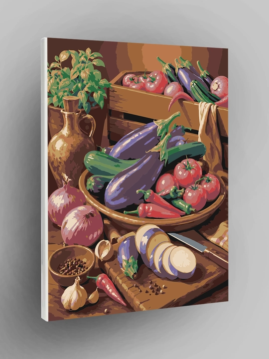 Raqamlar bo‘yicha rasm ARTERY 40x50 sm, tabiat, mevalar va natyurmort