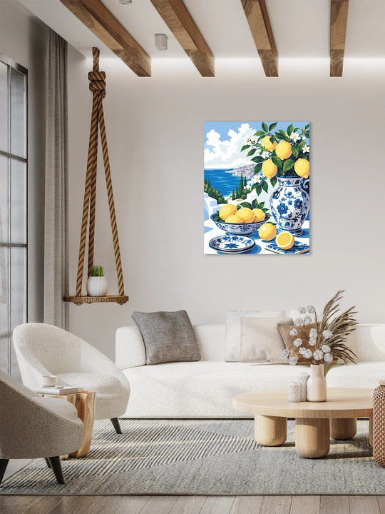 Raqamlar bo‘yicha rasm ARTERY 40x50 sm, tabiat, mevalar va natyurmort