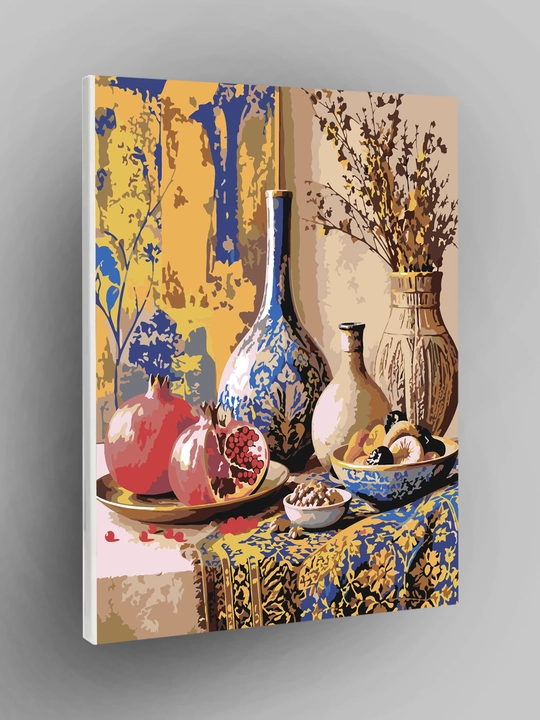 Raqamlar bo‘yicha rasm ARTERY 40x50 sm, tabiat, mevalar va natyurmort