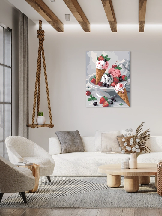 Raqamlar bo‘yicha rasm ARTERY 40x50 sm, tabiat, mevalar va natyurmort