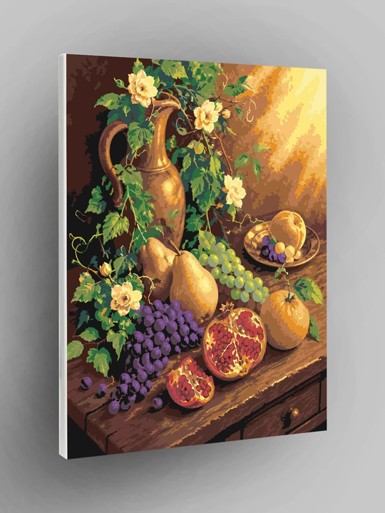 Raqamlar bo‘yicha rasm ARTERY 40x50 sm, tabiat, mevalar va natyurmort