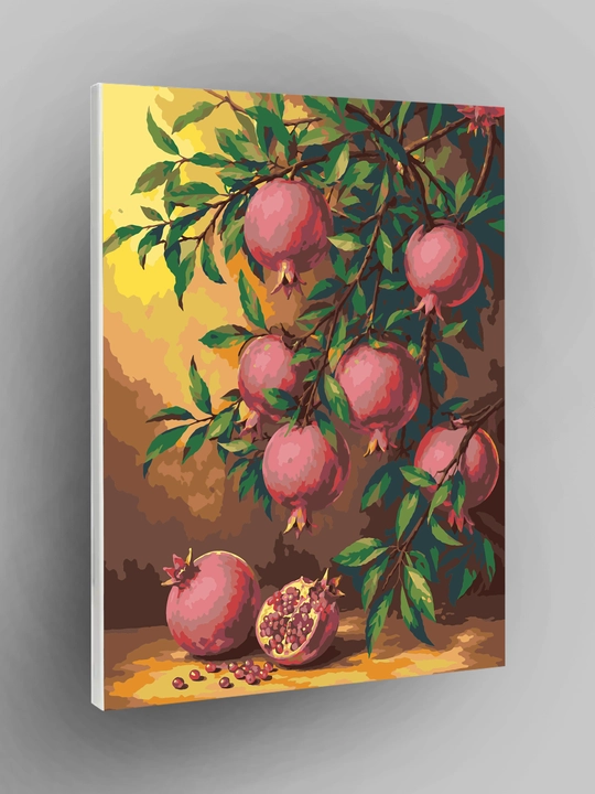 Raqamlar bo‘yicha rasm ARTERY 40x50 sm, tabiat, mevalar va natyurmort
