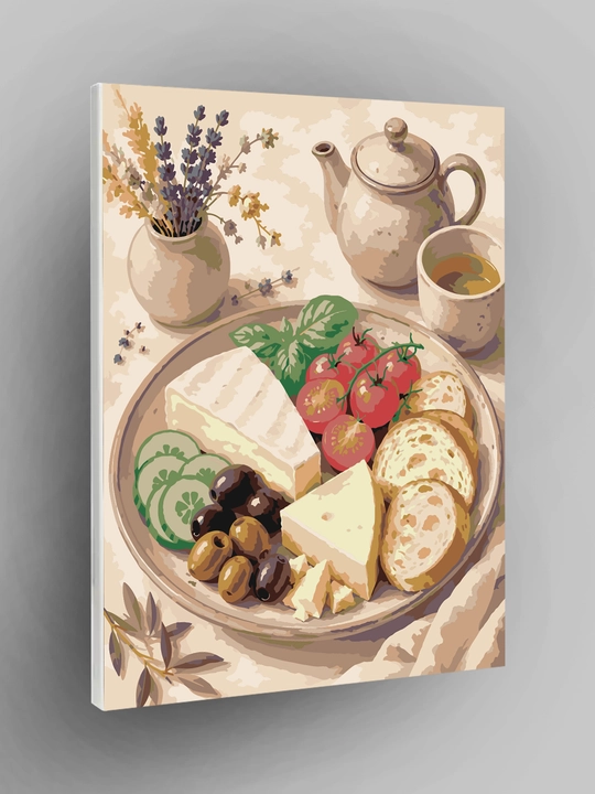 Raqamlar bo‘yicha rasm ARTERY 40x50 sm, tabiat, mevalar va natyurmort