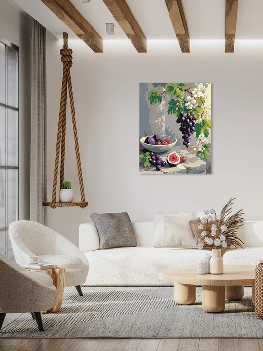 Raqamlar bo‘yicha rasm ARTERY 40x50 sm, tabiat, mevalar va natyurmort