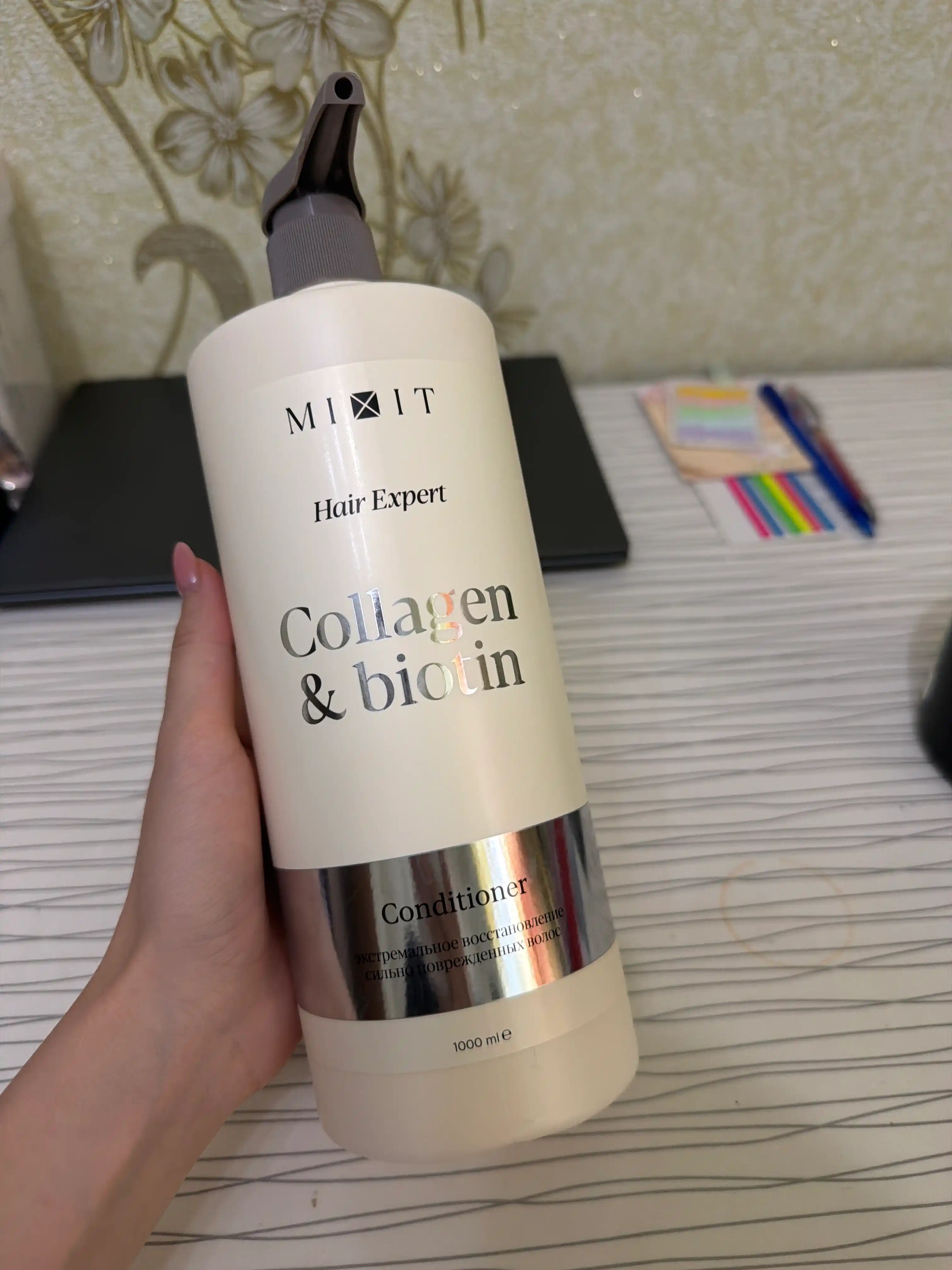 MIXIT Collagen & Biotin tiklovchi balzam-konditsioner, 1000 ml