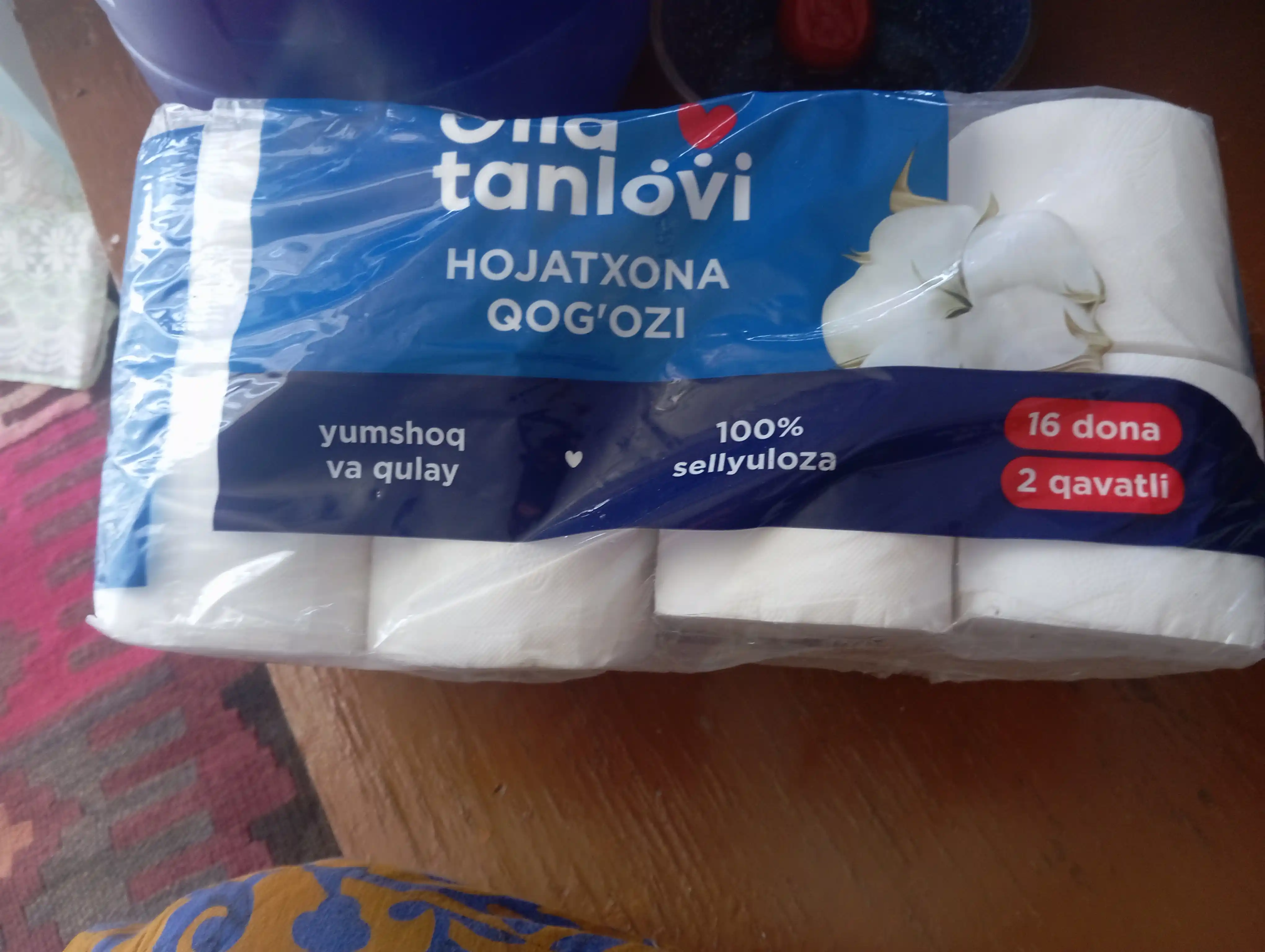 Hojatxona qog'ozi Oila tanlovi, 2 qavatli, 16 dona