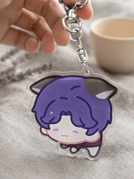 Chibi dumli akril brelok anime qahramoni