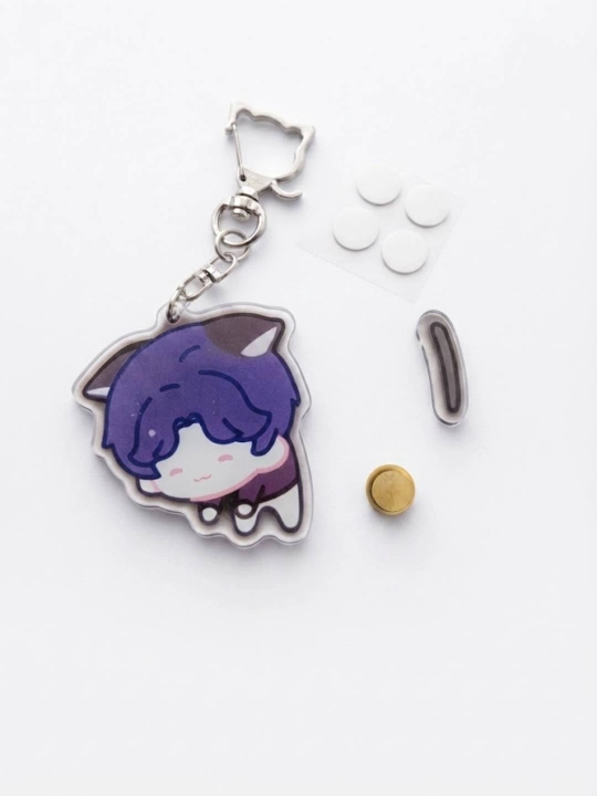 Chibi dumli akril brelok anime qahramoni