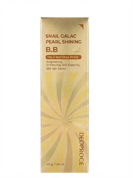 Блестящий BB-крем Deoproce Snail Galac Pearl Shining B.B Cream No21 40 г
