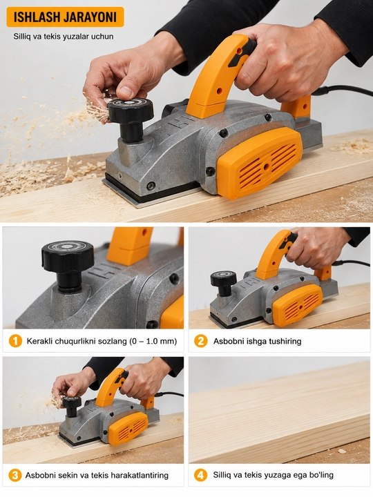 COOFIX | 650 Vt quvvatli, 82 mm elektr randalash mashinasi