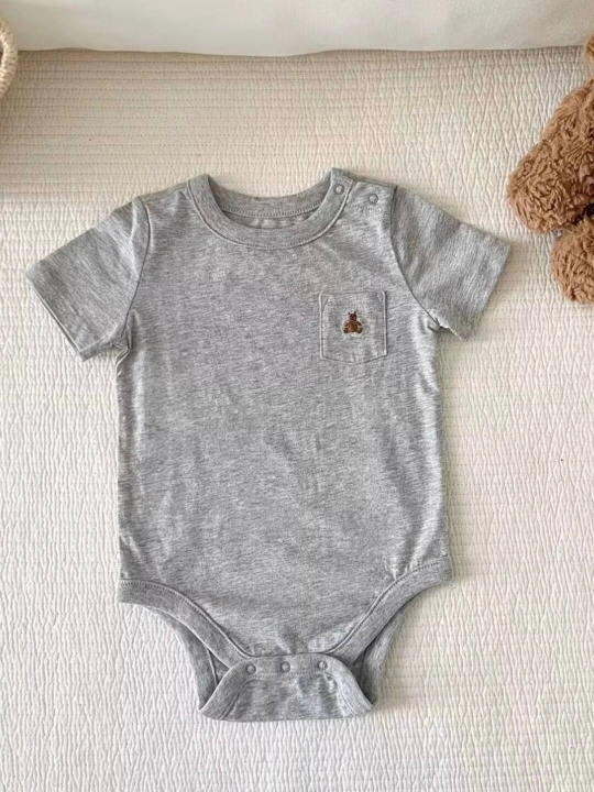 Bolalar uchun cho‘ntakli va ayiqchali paxtali bodi